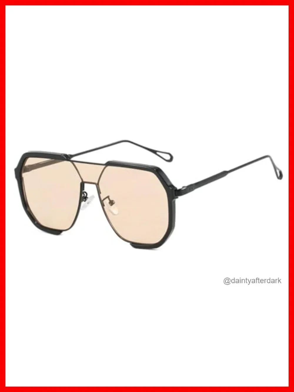 Oversized Square Sunglasses Retro Punk UV400 Shield Eyewear for Men Women